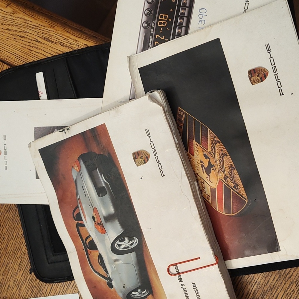 Porsche owners manual pack